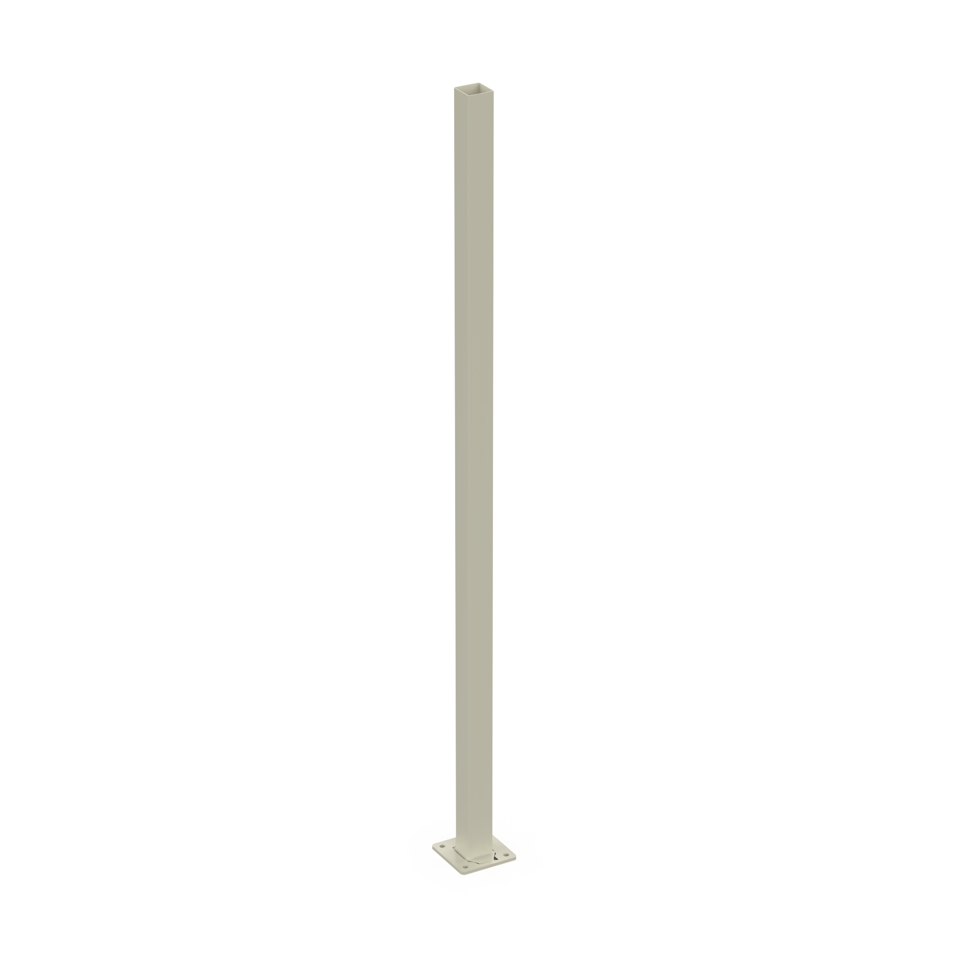 Textured Post 65 x 65 with 4 Hole Base Plate & Cap