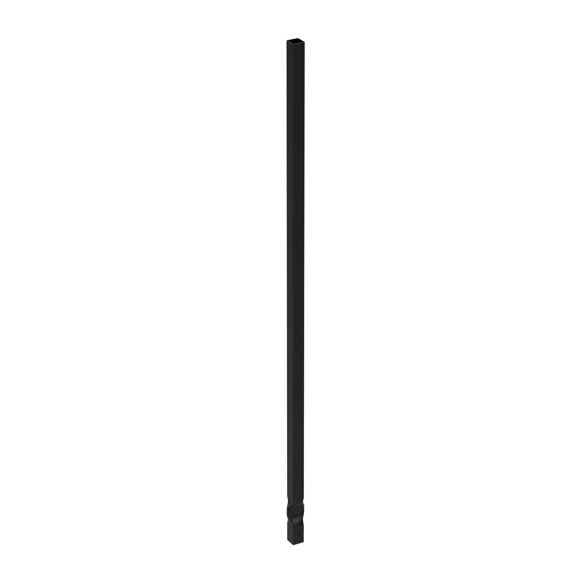 SHS PG 75 X 75 X 2.0 mm, 2000 mm, BLACK ANTI TWIST W/CAP