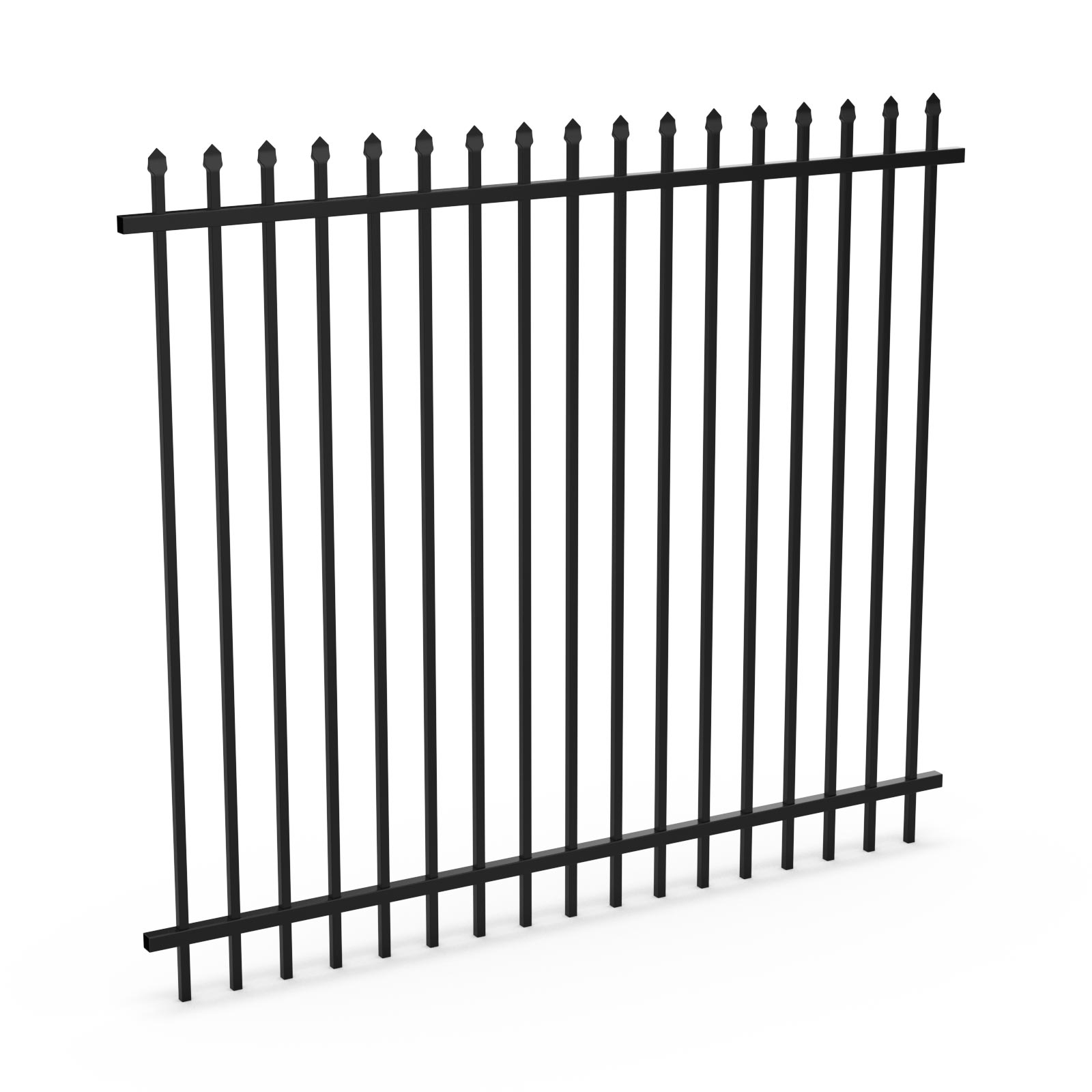 INDUSTRIAL SPEAR TOP PANEL - 2100 X 2400 BLACK