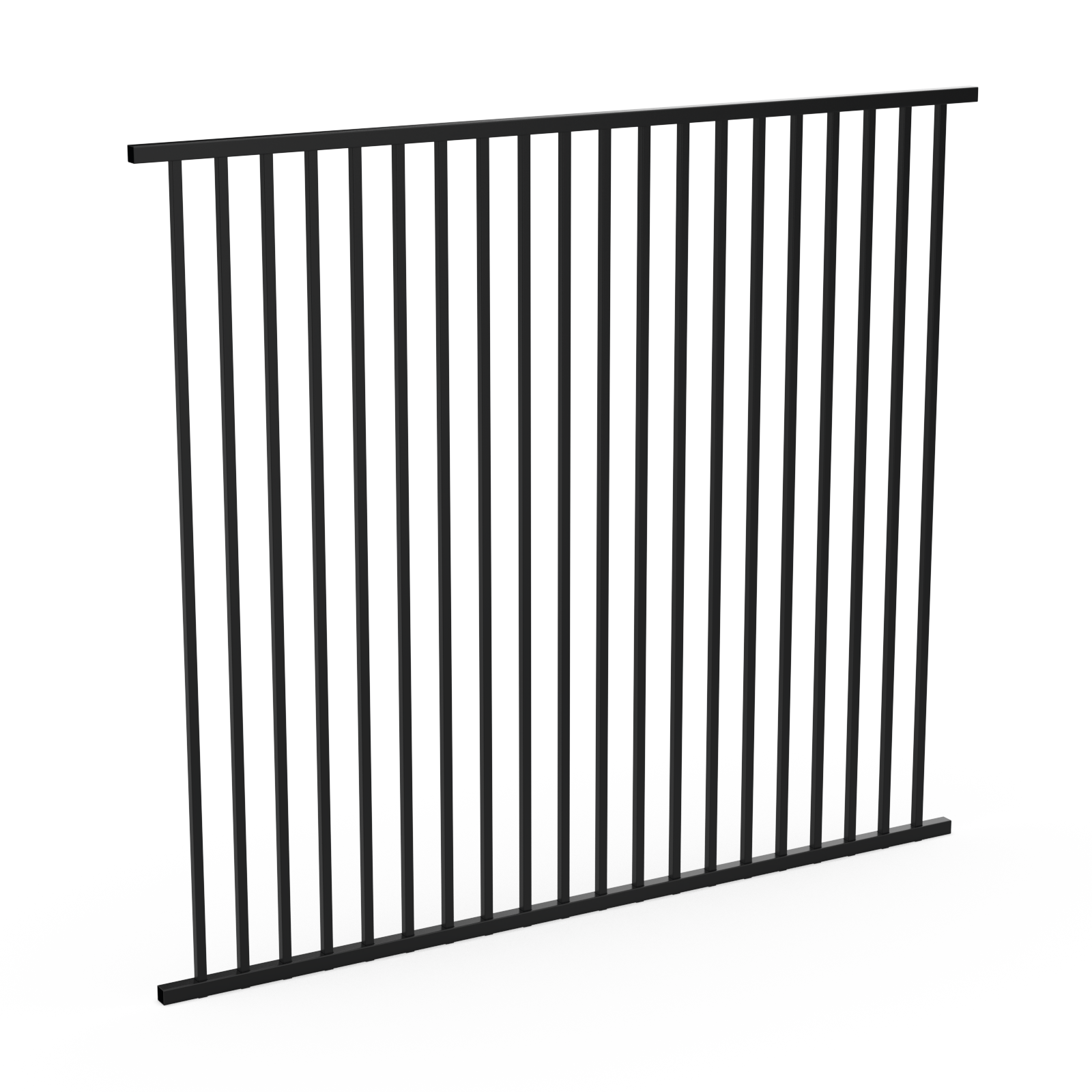Raked Industrial Flat Top Fence Panel