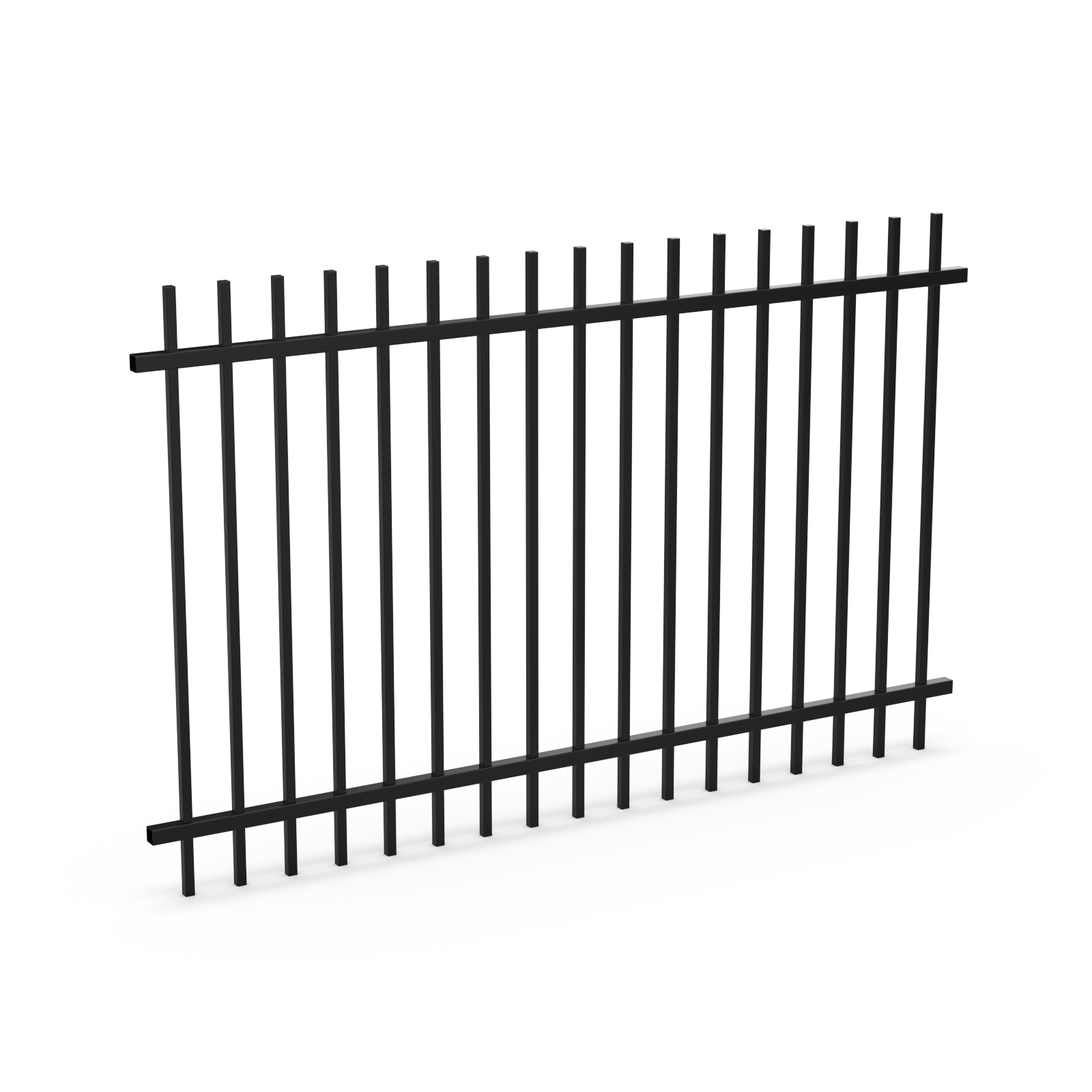 Raked Industrial Square Top Fence Panel